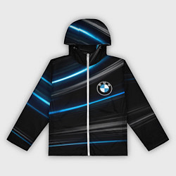 Ветровка с капюшоном женская BMW, цвет: 3D-белый