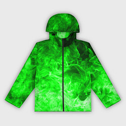 Женская ветровка ОГОНЬ GREEN NEON