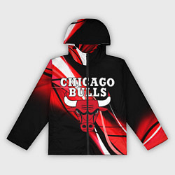 Ветровка с капюшоном женская CHICAGO BULLS, цвет: 3D-черный
