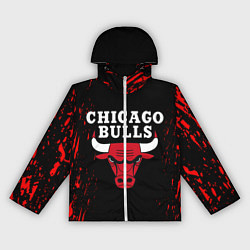 Ветровка с капюшоном женская CHICAGO BULLS, цвет: 3D-белый