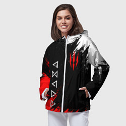 Ветровка с капюшоном женская The Witcher, цвет: 3D-белый — фото 2