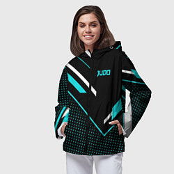 Ветровка с капюшоном женская Judo, цвет: 3D-черный — фото 2