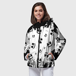 Ветровка с капюшоном женская MARSHMELLO МАРШМЕЛЛОУ, цвет: 3D-черный — фото 2