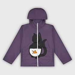 Женская ветровка Довольный кот