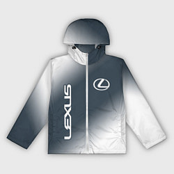 Ветровка с капюшоном женская LEXUS ЛЕКСУС, цвет: 3D-белый