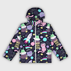 Женская ветровка Коты-космонавты