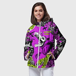 Ветровка с капюшоном женская Watch Dogs: Legion, цвет: 3D-белый — фото 2