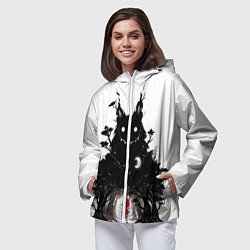 Ветровка с капюшоном женская Красная шапочка, цвет: 3D-белый — фото 2