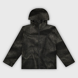 Женская ветровка Черная кожа