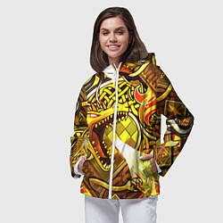 Ветровка с капюшоном женская CS GO DRAGON LORE, цвет: 3D-белый — фото 2