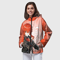 Ветровка с капюшоном женская GENSHIN IMPACT, ДИЛЮК, цвет: 3D-черный — фото 2