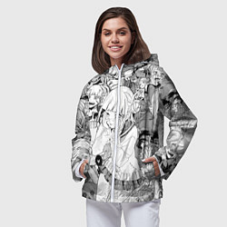 Ветровка с капюшоном женская Химико Тога, цвет: 3D-белый — фото 2