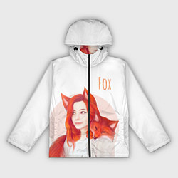 Женская ветровка Девушка-лиса