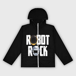 Ветровка с капюшоном женская Robot Rock, цвет: 3D-белый
