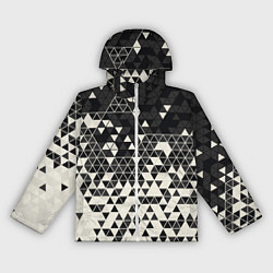 Ветровка с капюшоном женская Абстракция, цвет: 3D-белый
