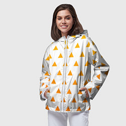 Ветровка с капюшоном женская КИМОНО ЗЕНИЦУ ZENITSU KIMONO KNY, цвет: 3D-белый — фото 2