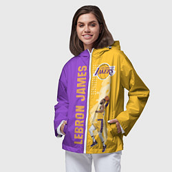 Ветровка с капюшоном женская Леброн NBA, цвет: 3D-белый — фото 2