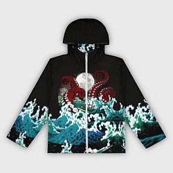 Женская ветровка Корабль на Волнах Кракен