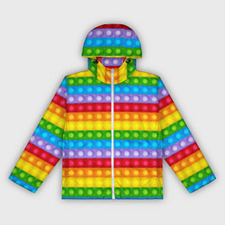 Ветровка с капюшоном женская Pop It, цвет: 3D-белый