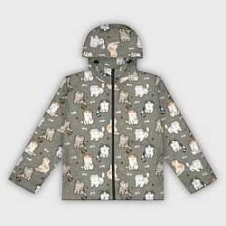 Женская ветровка Кошечки с рыбками