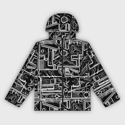 Женская ветровка Белые абстрактные линии