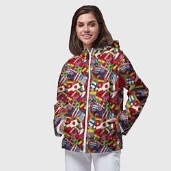 Ветровка с капюшоном женская Страны Мира, цвет: 3D-белый — фото 2