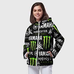 Ветровка с капюшоном женская YAMAHA X MONSTER SPORT, цвет: 3D-белый — фото 2
