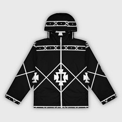 Ветровка с капюшоном женская КИМОНО ДРАКЕНА V2, цвет: 3D-белый