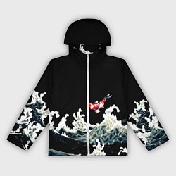 Женская ветровка Карп Кои Волна Япония Рыба