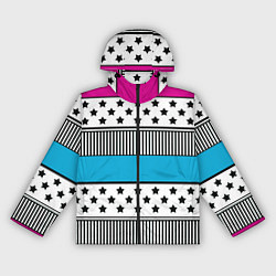 Ветровка с капюшоном женская Молодежный современный узор, цвет: 3D-черный