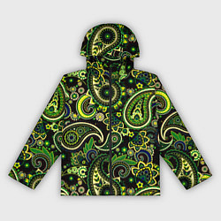 Женская ветровка Ярко зеленые славянские узоры