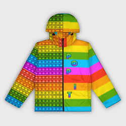 Женская ветровка POP it вертикальная надпись