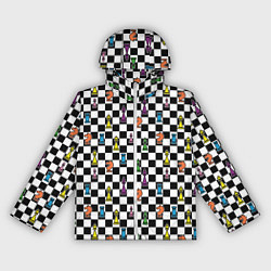 Женская ветровка Яркая шахматная доска