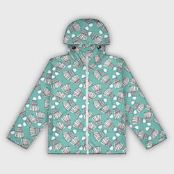 Женская ветровка Воланы на ментоловом
