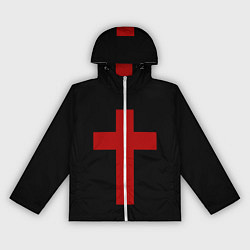 Ветровка с капюшоном женская Красный Крест, цвет: 3D-белый