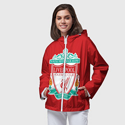 Ветровка с капюшоном женская F C LIVERPOOL, цвет: 3D-белый — фото 2