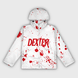 Ветровка с капюшоном женская Dexter logo Декстер брызги крови, цвет: 3D-белый
