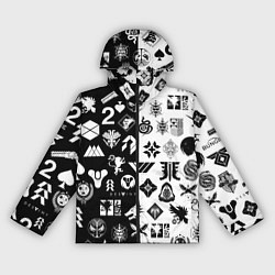 Женская ветровка DESTINY LOGOBOMBING ЧЁРНО БЕЛОЕ