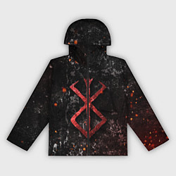 Женская ветровка BERSERK LOGO GRUNGE RED