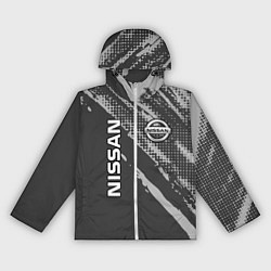 Ветровка с капюшоном женская Nissan Car Ниссан, цвет: 3D-белый