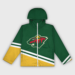 Ветровка с капюшоном женская Minnesota Wild NHL, цвет: 3D-белый