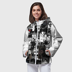 Ветровка с капюшоном женская Dead Inside Парни, цвет: 3D-белый — фото 2