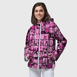 Ветровка с капюшоном женская Anime soul manga, цвет: 3D-белый — фото 2