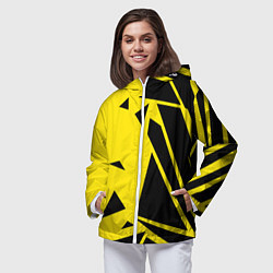 Ветровка с капюшоном женская Цвета победы, цвет: 3D-белый — фото 2