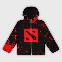 Женская ветровка DOTA 2 БРЫЗГИ КРАСОК ДОТА 2 ЛОГО