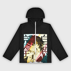 Ветровка с капюшоном женская Дазай Осаму Dazai в бинтах, цвет: 3D-белый