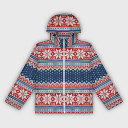 Ветровка с капюшоном женская Knitted Pattern, цвет: 3D-белый