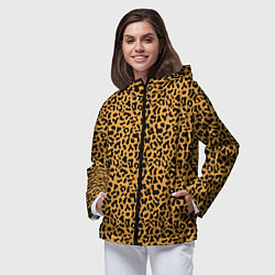 Ветровка с капюшоном женская Леопард Leopard, цвет: 3D-черный — фото 2