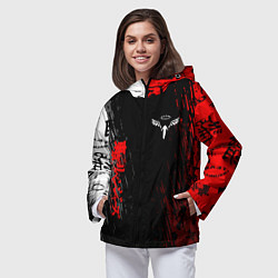 Ветровка с капюшоном женская Токийские мстители Аниме Кайсуке, цвет: 3D-черный — фото 2