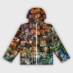 Ветровка с капюшоном женская HEROES DOTA 2 ПЕРСОНАЖИ ДОТА 2, цвет: 3D-белый
